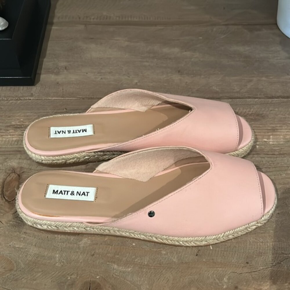 Matt & Nat Vegan V Cut Espadrilles 39 Pink Euc — image 3 of 8